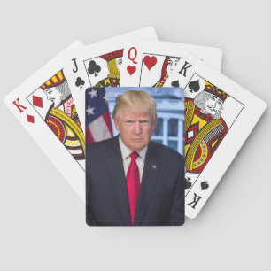 Offizielles präsidentielles Porträt von Donald Tru Spielkarten