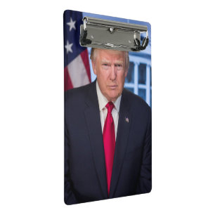 Offizielles präsidiales Porträt von Donald Trump Mini Klemmbrett