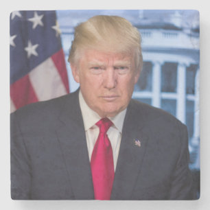 Offizielles präsidiales Porträt von Donald Trump Steinuntersetzer