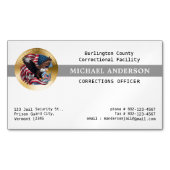 Offizielles Prison-Logo der Strafabteilung Magnetische Visitenkarte (Vorderseite)