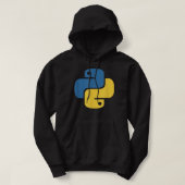 Offizielles Python-Logo für Entwickler Hoodie (Design vorne)