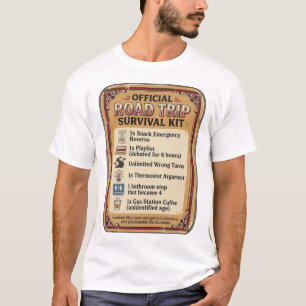 Offizielles Roadtrip-Überlebenskit Lustiges Reise- T-Shirt