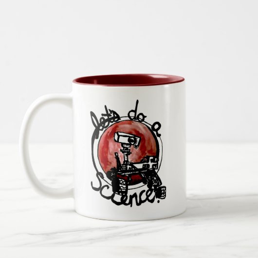 Offizielles @SarcasticRover Logo Zweifarbige Tasse (Links)