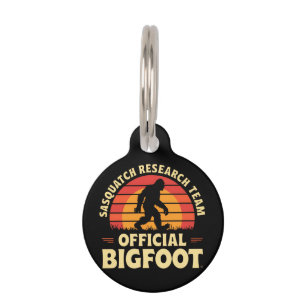 Offizielles Sasquatch Research Team: Bigfoot Jäger Haustiermarke