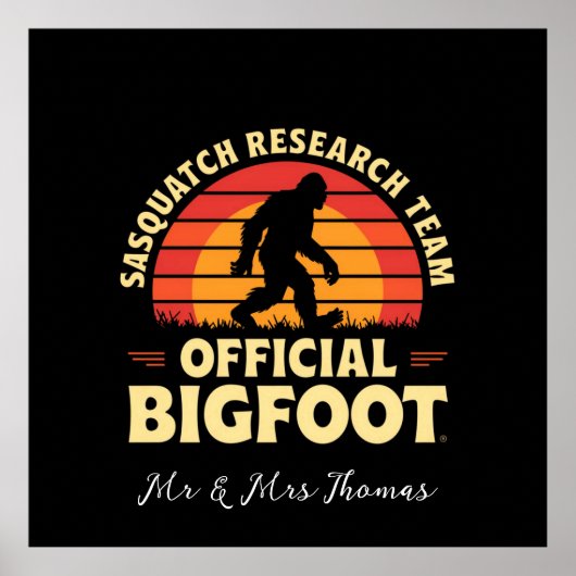 Offizielles Sasquatch Research Team: Bigfoot Jäger Poster (Vorne)