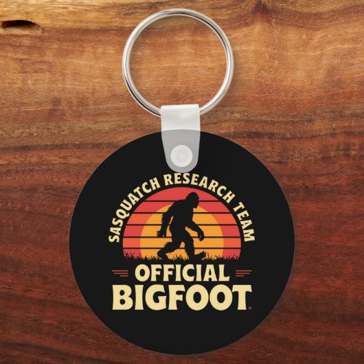 Offizielles Sasquatch Research Team: Bigfoot Jäger Schlüsselanhänger (Vorderseite)