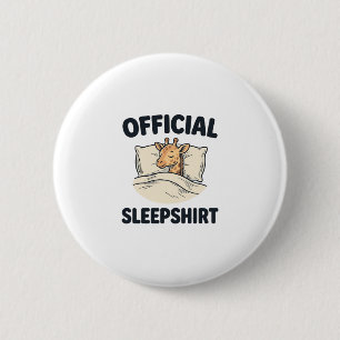 Offizielles Schlafshirt Giraffe Lustiges Schlaf Sh Button