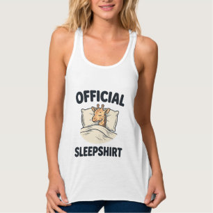 Offizielles Schlafshirt-Giraffe Lustiges Schlaf-Sh Tank Top