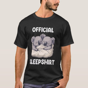 Offizielles Schlafshirt Süße Schlafende Koala Tier T-Shirt