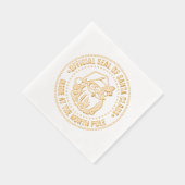 Offizielles Siegel Santa, Made at the North Pole # Servietten Mit Folie (Rechts)