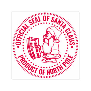 Offizielles Siegel von Santa, Produkt des Nordpol- Permastempel