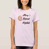 "Offizielles Sleepshirt" Anpassbarer Name T - Shir T-Shirt (Vorderseite)