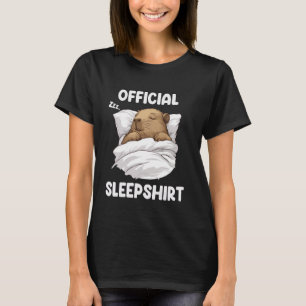 Offizielles Sleepshirt Schlafen Capybara T-Shirt