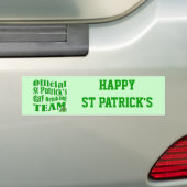 Offizielles St. Patrick's Day-Trinkteam Autoaufkleber (Auf Auto)