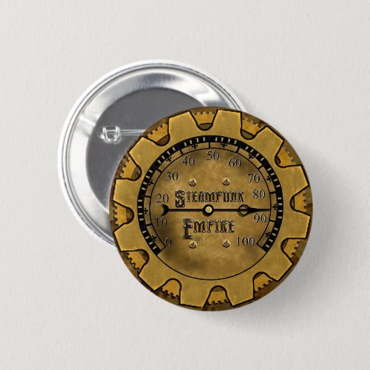 Offizielles Steampunk Reich-Button Button (Vorne & Hinten)