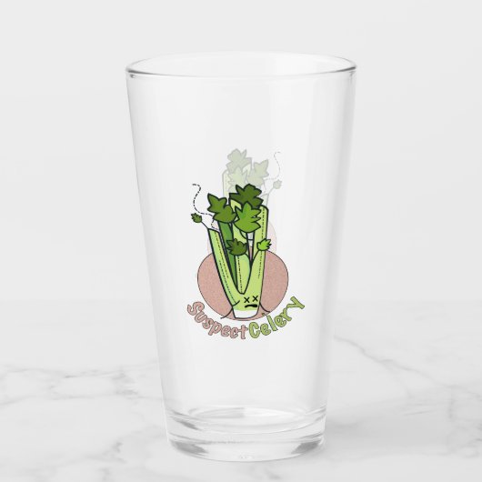 Offizielles SuspectCelery™-Girl-Gamer-Logo Glas (Vorderseite)