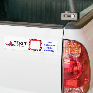 Offizielles TexitCoin-Logo Autoaufkleber
