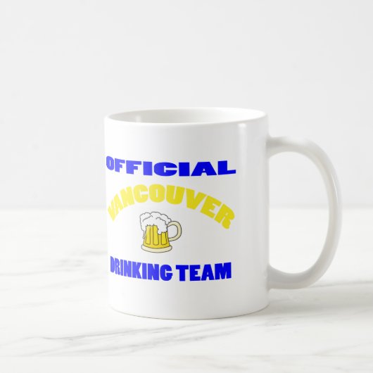 OFFIZIELLES TRINKENDES TEAM VANCOUVERS KAFFEETASSE (Rechts)