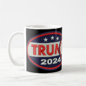 Offizielles Trump-Emblem 2024 Kaffeetasse (Links)