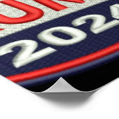 Offizielles Trump-Emblem 2024 Poster (Ecke)