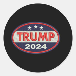Offizielles Trump-Emblem 2024 Runder Aufkleber