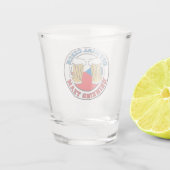 Offizielles tschechisches trinkendes Team Schnapsglas (Rückseite)