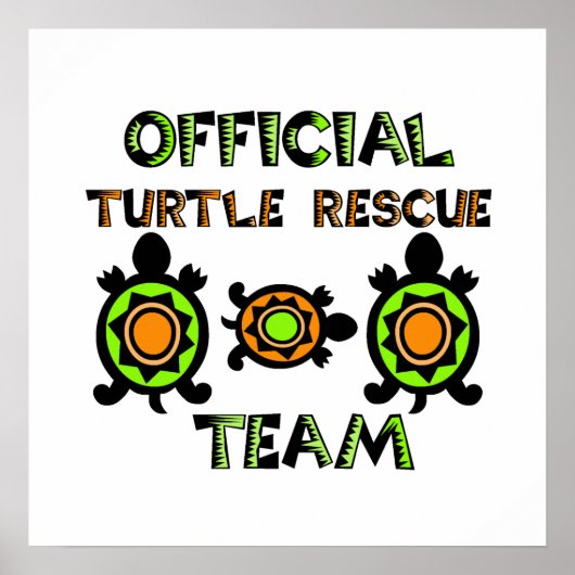 Offizielles Turtle Rescue Team 1 Poster (Vorne)