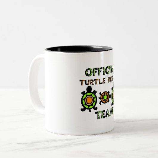 Offizielles Turtle Rescue Team 1 Zweifarbige Tasse (Vorderseite Links)