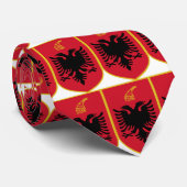 Offizielles Wappen Albaniens Wappenkunde-Symbol Krawatte (Gerollt)