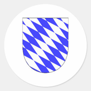 Offizielles Wappen Bayern-Deutschland-Symbol Runder Aufkleber