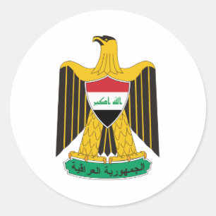 Offizielles Wappen des Iraks Wappenkunde-Symbol Runder Aufkleber