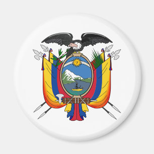 Offizielles Wappen Ecuadors Wappenkunde-Symbol Magnet