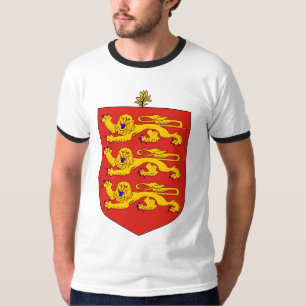Offizielles Wappen Guernseys Wappenkunde-Symbol T-Shirt