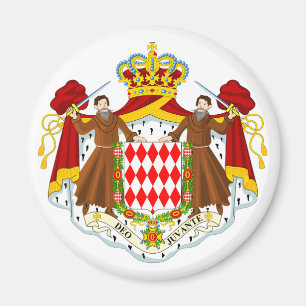 Offizielles Wappen Monacos Wappenkunde-Symbol Magnet