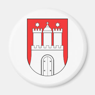 Offizielles Wappen Symbol Hamburgs Deutschland Magnet
