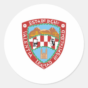Offizielles Wappen von Chihuahua-Mexiko-Symbol Runder Aufkleber