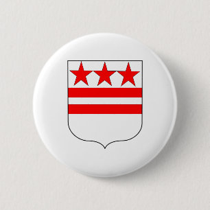 Offizielles Wappen von George- Washingtonfamilie Button