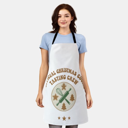 Offizielles Weihnachtskochen Verkostung Crew Retro Schürze (Getragen)