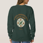 Offizielles Weihnachtskochen Verkostung Crew Retro Sweatshirt (Rückseite)