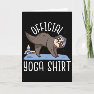 Offizielles Yoga - Lustiges Yoga  Karte