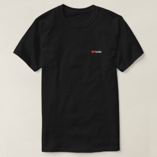Offizielles YouTube Logo Minimalist Schwarz Baumwo T-Shirt