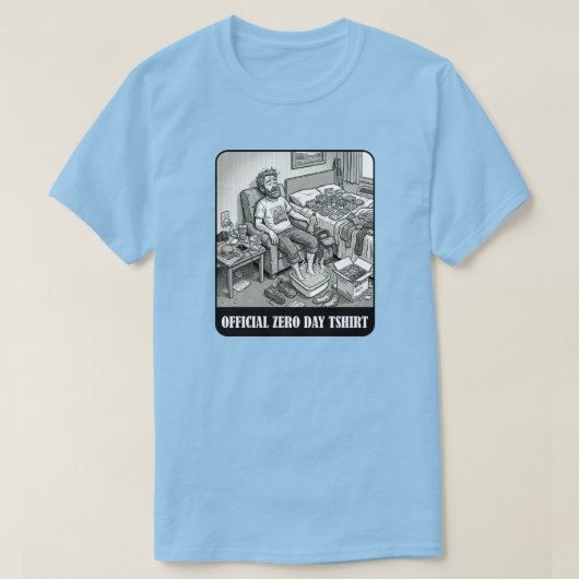 Offizielles Zero Day T-Shirt lustiger Cartoon (Design vorne)