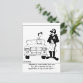 Offizier als abhängig erklärt postkarte (Stehend Vorderseite)