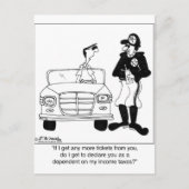 Offizier als abhängig erklärt postkarte (Vorderseite)