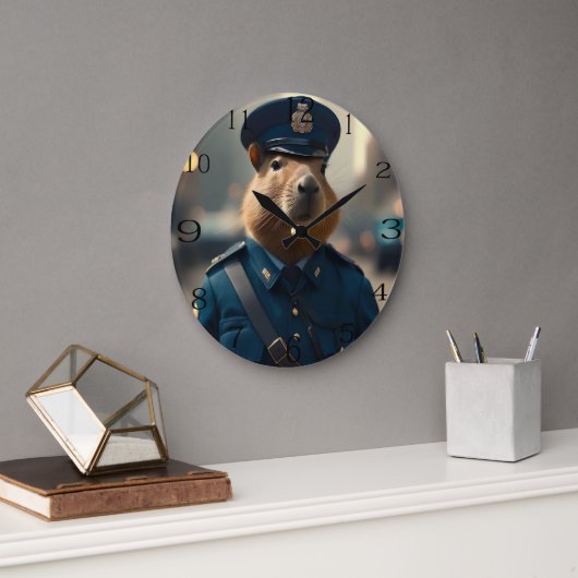 Offizier Capybara: FriedensBehalt, Große Wanduhr (Büro)