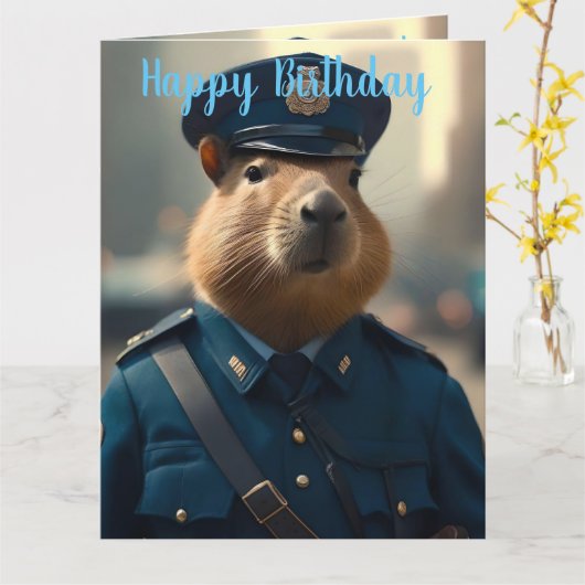 Offizier Capybara: FriedensBehalt, Karte (Gelbe Blume)