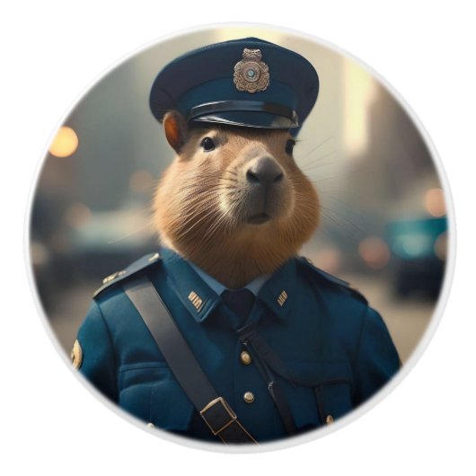 Offizier Capybara: FriedensBehalt, Keramikknauf (Vorderseite)