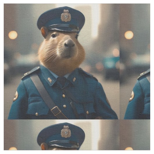 Offizier Capybara: FriedensBehalt, Stoff (Nahaufnahme)