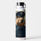 Offizier Capybara: FriedensBehalt, Trinkflasche (Rückseite)