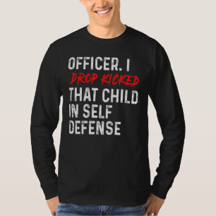 Offizier, den ich fallen ließ, warf dieses Kind zu T-Shirt